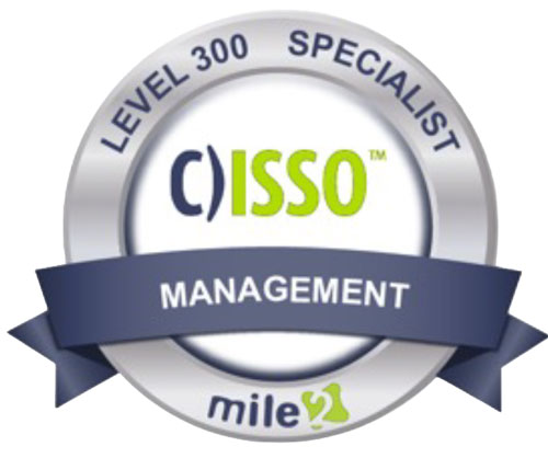 C)ISSO: Certified Information Systems Security Officer badge