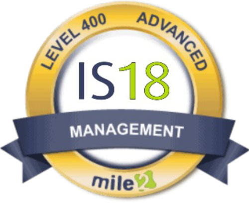 IS18 Certification badge