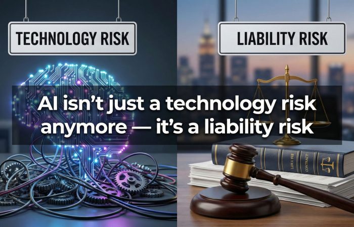 AI isn’t just a technology risk anymore — it’s a liability risk.