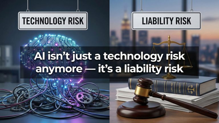 AI isn’t just a technology risk anymore — it’s a liability risk.