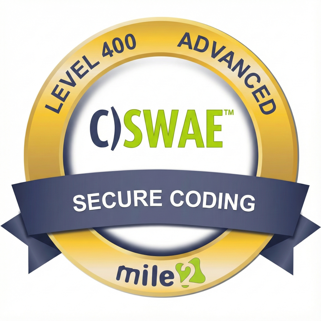 CSWAE - Certified Secure Web Application Engineer - Badge